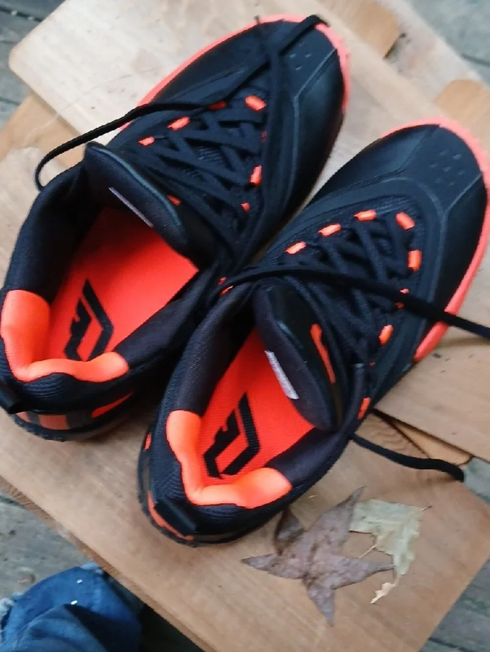 Damian LILLARD NBA adidas Black and Orange Men's Low-Top Sneakers